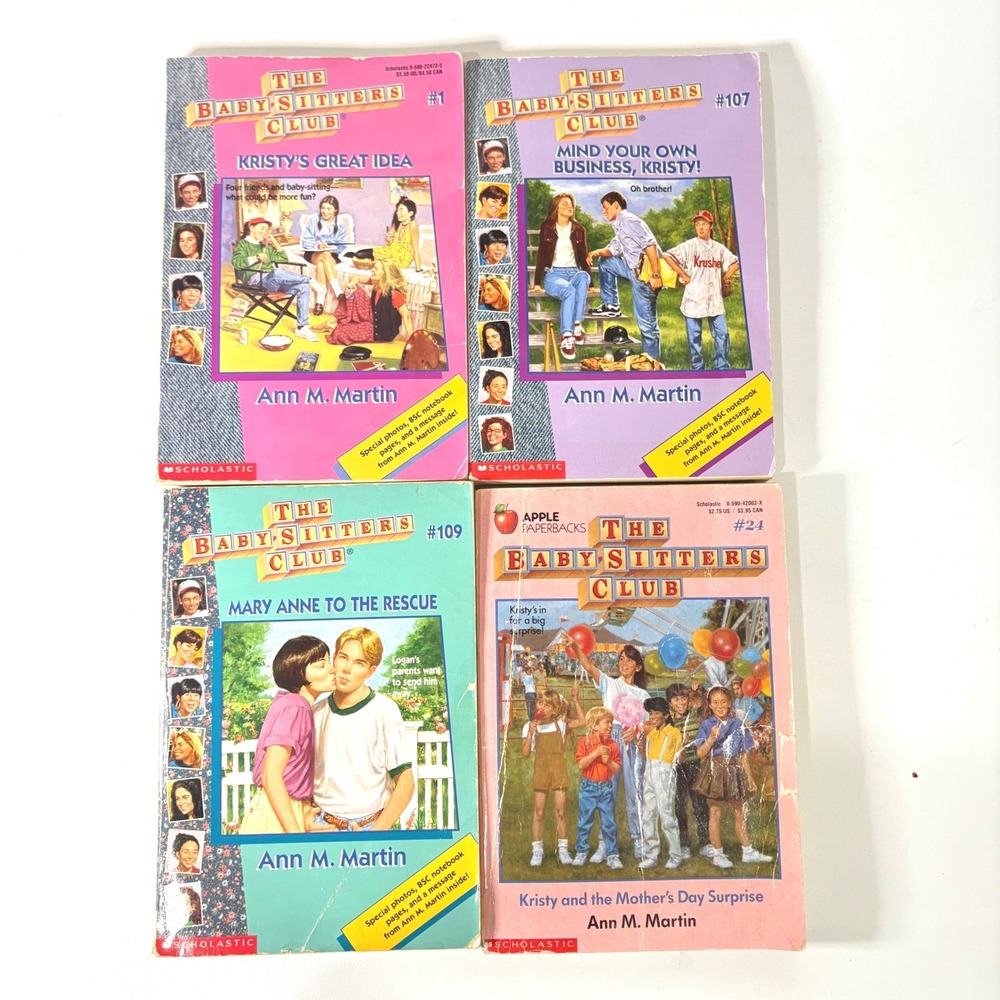 Baby-Sitters Club Book Lot Ann M Martin Scholastic 1 24 107 109 Vintage Books